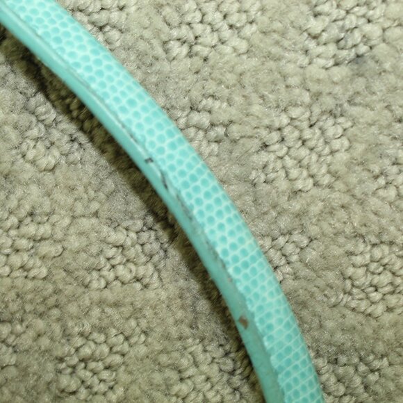 Maggi B Natural Straw & Aqua Blue Edging And Handles Handbag - Picture 15 of 15